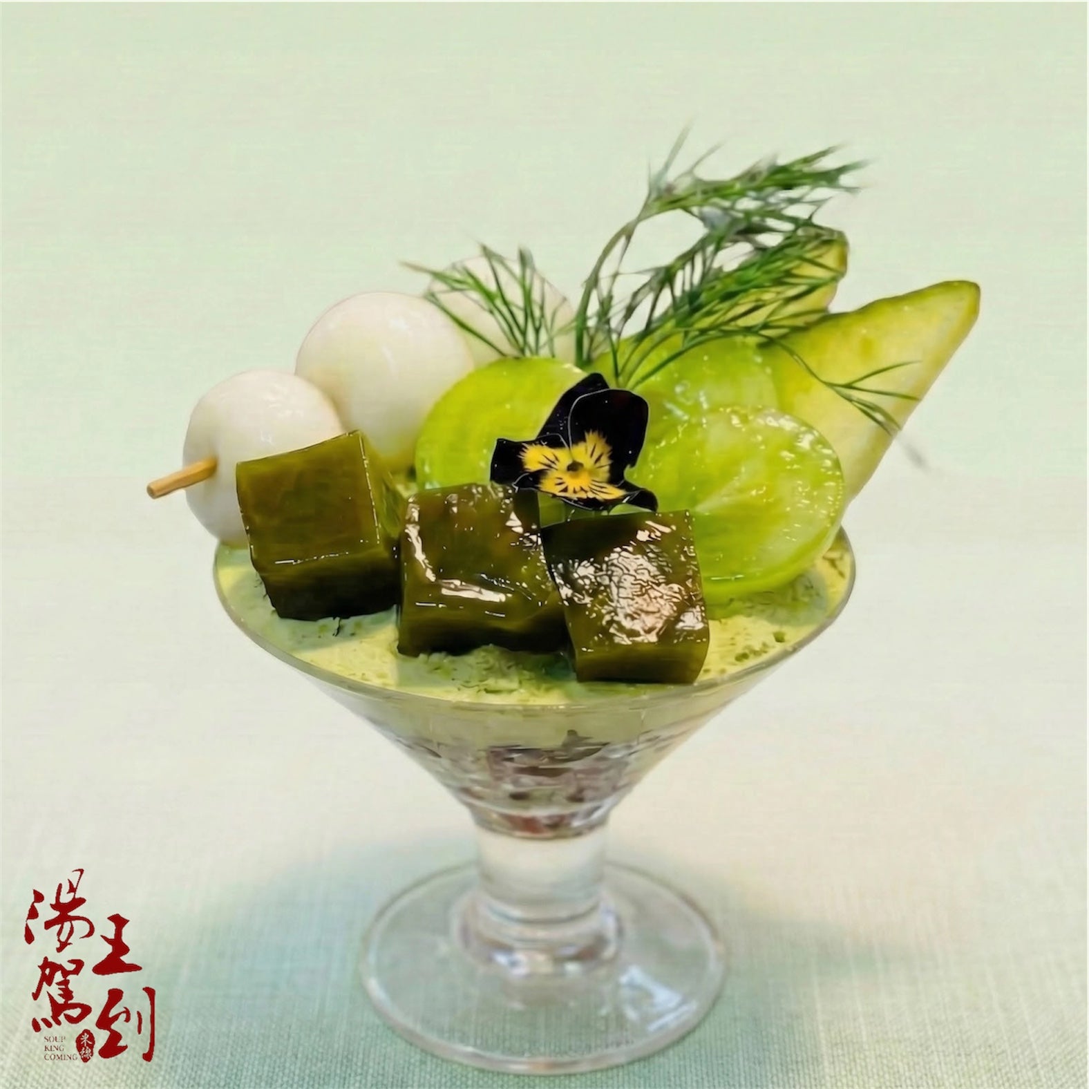 抹茶紅豆。老北京宮廷奶酪